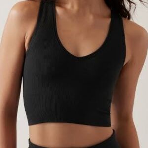 XKarla Indie Sleaze Grunge black ribbed crop tank medium